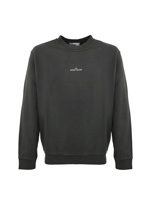 Felpa 6100018 in cotone Lead Grey STONE ISLAND | 6100018S0195V0062